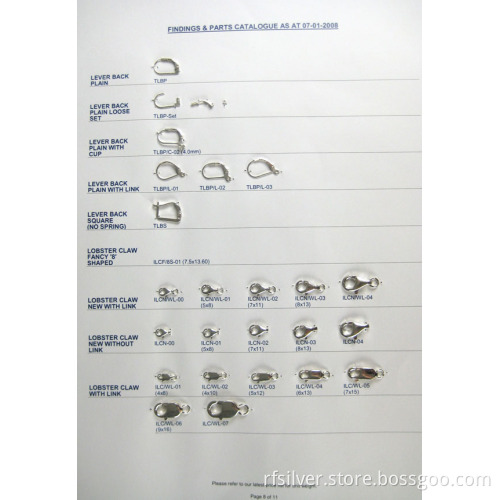 925 sterling silver findings-lobster claw clasp /manufacturer, supplier , export